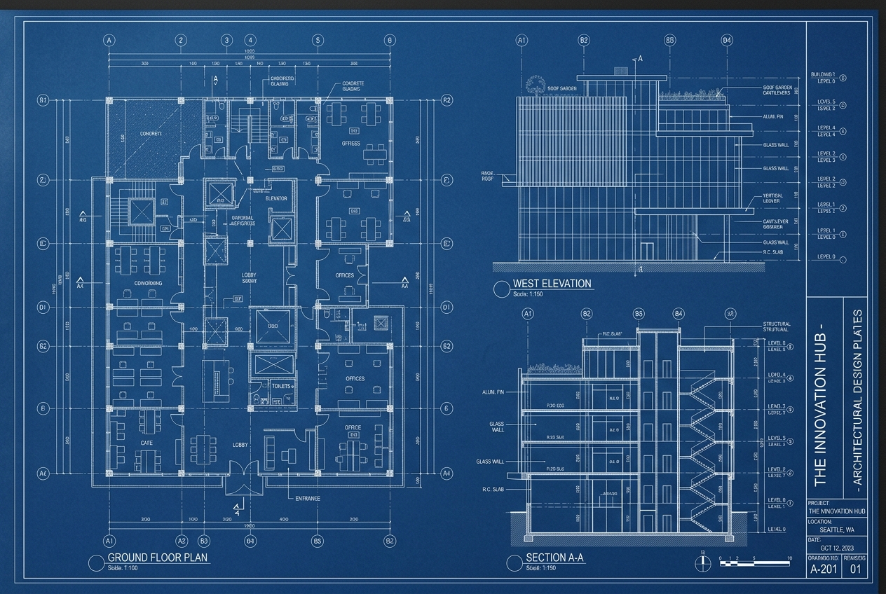 Plano técnico ilustrativo